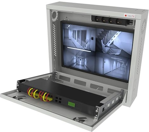 Techly Professional 365146 Box di Sicurezza per DVR e Sistemi di Videosorveglianza Grigio Grigio