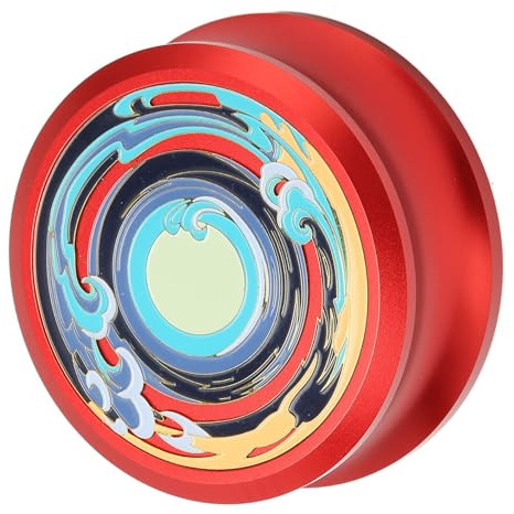 Dpofirs Schallplattenklemme Plattengewichtsstabilisator, LP--Plattenspieler, Scheibenstabilisator Zur Vibrationsdämpfung, Professionelle Plattengewichtsklemme(Rot)