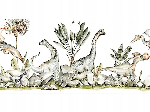 HUBDECO Schutzunterlage für den Schreibtisch - Schützt Schreibtisch vor Kratzern und Schäden - mit Kabeldurchlass - Mauspad, Pflegeleicht, Wasserfest - 105x50cm - Dinosaurier
