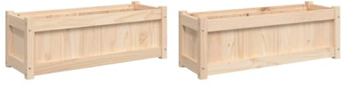 vidaXL Pflanzkübel 2 STK. Massivholz Kiefer
