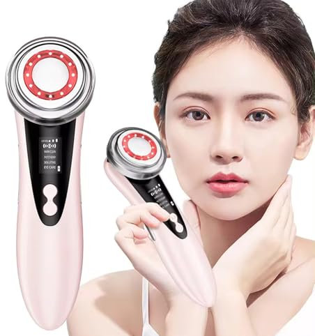 GTML Facial Massager Electric, 2 Color Multi-Function Face,Neck and Body Massager, Facial Massager for Skin Care, Face Lift,Wrinkle Remover,Skin Rejuvenating and Skin Tightening Photon Beauty Device