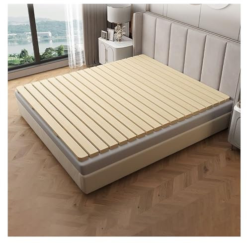 Generisch Holzbettbrett, Matratzenbettbrett, Unterkissenbrett, Rollbares Sofabrettkissen, Rolllatte mit Nylonschnur(180x200x3cm)