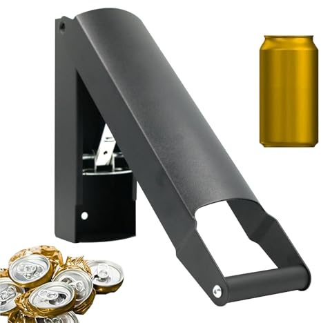 Dosenbrecher, Metall Dosenquetscher Recycling Werkzeug, Dosenpresse für Wandmontage, Bierdosenpresse für Getränkedosen 12/16oz, Recycling Werkzeug für zu Hause, Crusher-Crush für Bier