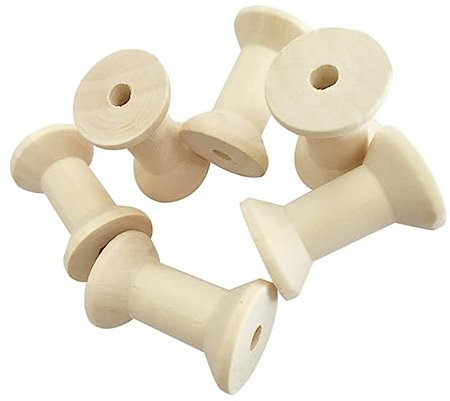 CORHAD 20stücke Teiliges Mini Holzspulen Leer Vintage Natürliche Fadenspulen Für Draht Basteln Nähen Diy Zubehör Zum Organisieren Und Sortieren Von Garn Und Bändern