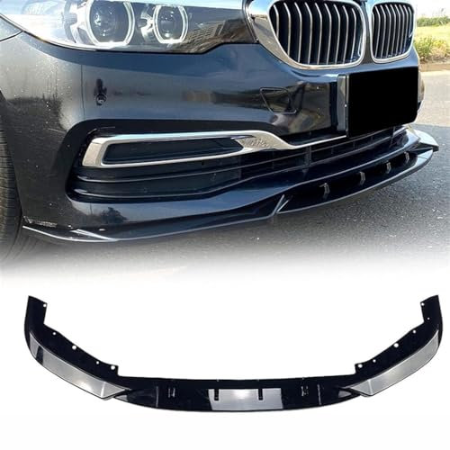 MUGONGWEI Auto Frontspoiler für BMW 5 Series G30 525i 530i 2017 2018 2019 2020, Frontstoßstange Lippe Sport-Performance, Lippen Flügel Exterieur Zubehör Frontstoßstange Splitter zubehör