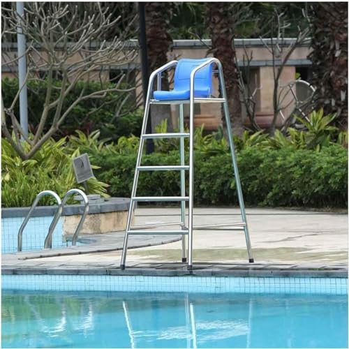 Escalera alta de acero inoxidable para piscina, hotel, piscina, playa, 180 cm de altura