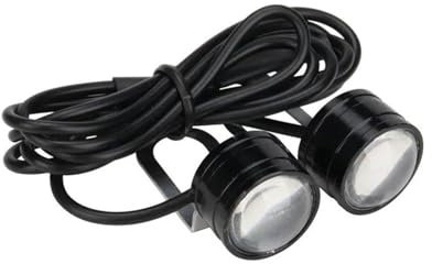 Phares Moto 1 Paire De Feux De Circulation Diurnes pour Moto, Feux Antibrouillard, Stroboscope Phare Avant Moto(Blanc)