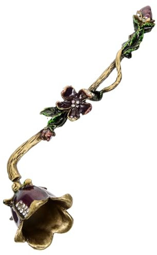 Mipcase Spegnicandele in Metallo Floreale retrò per Candele Domestiche, Accessorio per Aromaterapia e Forniture per Spegnere Candele in Sicurezza