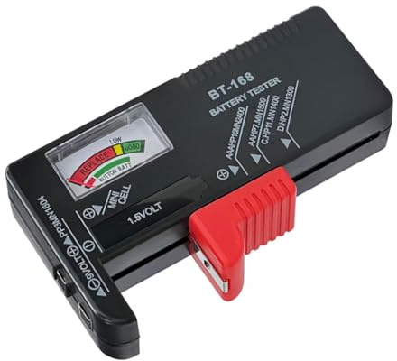 Universal Battery Tester, Digital Battery Checker for AAA AA C D 9V, Universal Household Battery Checker, No Batteries Required