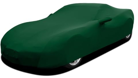 WinPower Funda Coche Interior Antipolvo Transpirable Elástica Lona Cubre Funda Protectora Completa Suave Antiarañazos Deportivo Cubierta para Garaje Exposición de Coches Verde, 4.60-4.89M, 1 Pieza