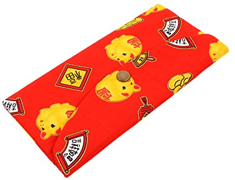 FRCOLOR Retro Wallet Custodia Portacellulare e Busta in Tessuto con Bottone Vintage Leggero e per Conservare Telefono e Regali Denaro