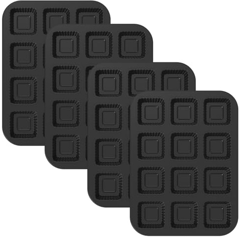 4PCS Nonstick Muffin Tray 12 Cup Carbon Steel Muffins Pan, Cupcake Tin, Reusable Baking Case for Mini Mince Pie, Premium Bakeware for Muffins & Cupcakes, Cupcake Pan Baking Moul,Dishwasher Safe