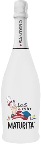 BRANDGIFT.IT Bottiglia Personalizzata Diploma Maturità Santero 958 Spumante Extra Dry Perlage Persistente Aromaticità Floreale Bottiglie Personalizzate Ottimo Regalo Per Brindisi Originali