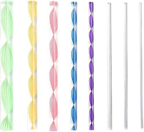 Dotting Tools for Painting, 8Pcs Acrylic Dowel Rods Colorful Cylinder Rods Clear Round Sticks Assorted, Size Rods Mandala Dotting Tools for Pottery,Dot Painting