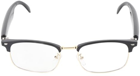 Bewinner Traducteur Intelligent - Classes 98% Précision Micro et Haut-Parleur Interprétation Simultanée pour Le Chat Détendu, Lunettes de Traduction en Langue Metal