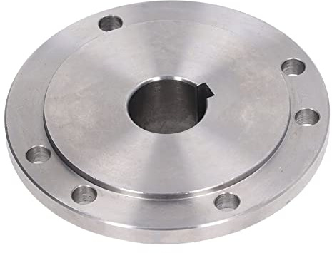 Xiuganpo Flangia per Tornio 125 Mm, Flangia di Collegamento del Mandrino in Acciaio Ad Alto Contenuto di Manganese per -125, Piastra del Mandrino per Carichi Pesanti per Macchinisti Officina (30 mm)