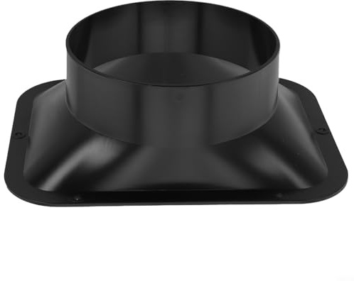 UrbanHui Connettore per condotto di ventilazione, flangia da parete, adattatore per tubo flessibile a tenuta stagna, per interni, cappa da bagno, cucina, facile da installare (150 mm)