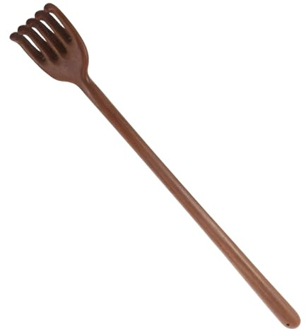 Rückenkratzer Holz, Kratzhand Rückenkratzer mit Langem Griff, Back Scratcher für Männer und Frauen, Lindert Juckreiz und Muskelverspannungen, Geeignet für Zuhause, Büro und Reisen