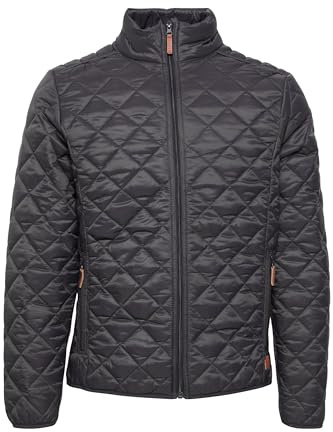BLEND Stanley Men's Quilted Jacket Puffer Jacket Padded Jacket with Funnel Neck, Size:M, Colour:Phantom Grey (70010)