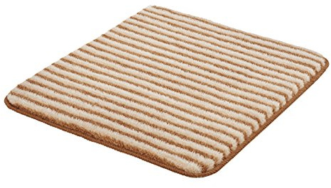 Meusch 2879231433 Lana Badteppich, 90 Prozent Polyester / 10 Prozent Polyacryl, bambusbeige, 60 x 50 cm