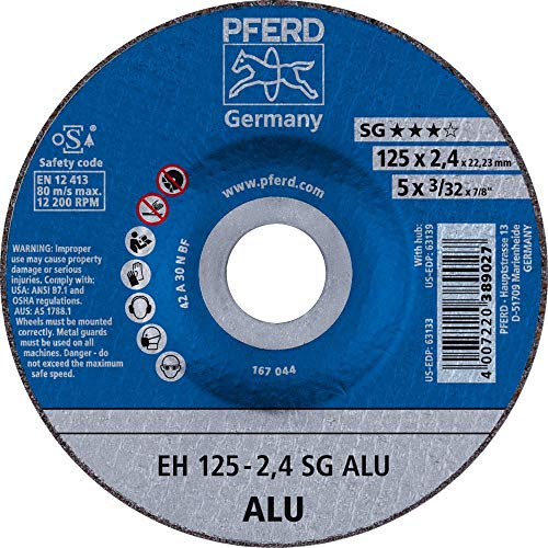 Lot de 25 disques à tronçonner en aluminium EH 125-2,4 SG : 61320822