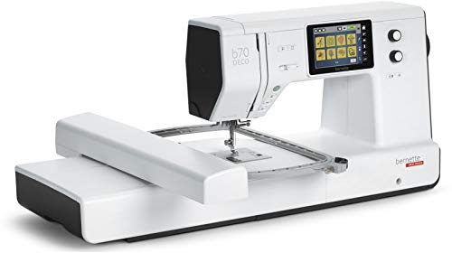 Bernette B70 Deco Macchina da ricamo con moduli di ricamo e software di ricamo Lettering e Editing per ancora più creatività
