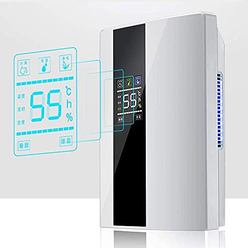 BDXZJ Deshumidificador Purificador de Aire, Deshumidificadores Pequeños Portátiles, 2200Ml con Indicador LED Y Apagado Automático, Ultra Silencioso para El Hogar, Cocina, Dormitorio