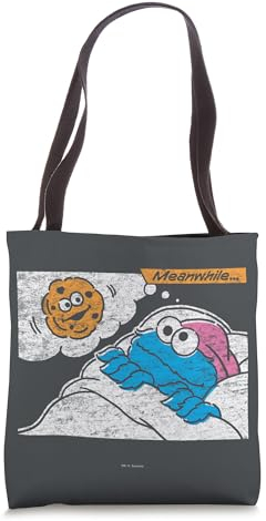 Sesame Street Cookie Monster Meanwhile Tote Bag
