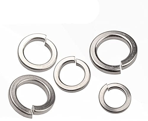 NITVIA Rondelles élastiques Acier Inoxydable 316 - Rondelles de Blocage Fendues à Section carrée M2-M24 (Size : M2 (50PCS))