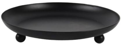 Kerzenständer Schwarze Kandelaber-Stumpenkerzenteller, Dekorative Metall-Kerzenhalter Für Tische, Als Herzstück Der Kerze Windlicht groß Teelichthalter