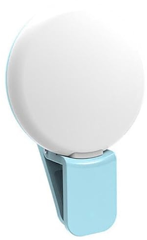 Mini luz de relleno para selfie con clip para teléfono celular, luz ajustable de 3 niveles para mujer, luz de lente B5B8 para hombre, flash de teléfono