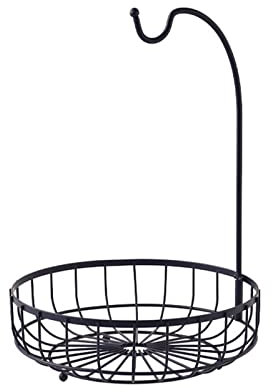 guiling-1986 Obstschale Küche Obst und Gemüse Korb Banane Aufhänger Korb Abfluss Rack Halter Snack Tablett Tisch Lagerung Stehen Korb Obstkorb (Size : M)