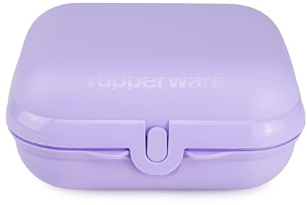 Tupperware Eco+ Brotdose Großer Twin Gr.3 Flieder Snackbox Lunchbox