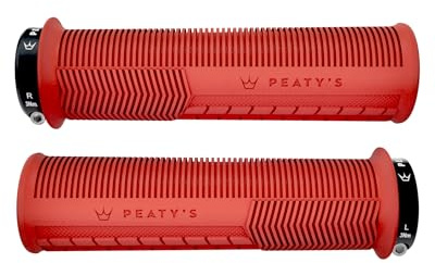 Peaty's Monarch Grips – Rennkontrolle, langlebig, ergonomische Fingerstangen, Komfort-Daumenpolster, ganztägiges Reiten, Allwetter & Gelände, MTB Enduro Downhill E-Bike