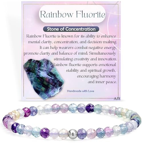 Farfume Tiny Crystal Beaded Bracelets for Women,Dainty Jewellery Gifts