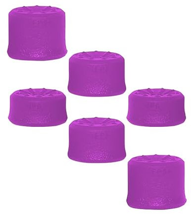 6PCS Jeu de poignées de Pouce Capuchon de Manette Capuchons de Stick Analogique pour PS5 Pro/PS5 Slim/PS5,Couverture de Pouce de Jeu de Gamepad (Violet)