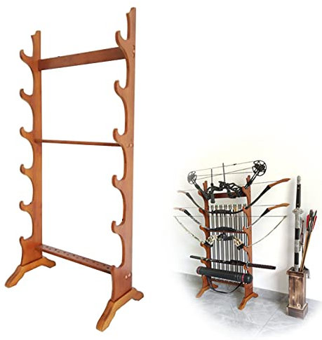 Grand Support d'épée Original pour Katana, Support de Couteau sur Pied en Bois de samouraï, Placement Vertical Stable et Installation Facile, Support d'épée en Bois Katana, Cadre Multicouche,