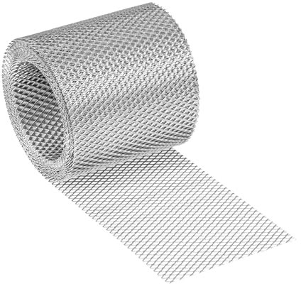 PAROTEC Grille de ventilation en aluminium en rouleau 80 mm x 5 m – Bande d’égout perforée pour ventilation du toit et de la façade – Protection contre et les petits animaux et les insectes