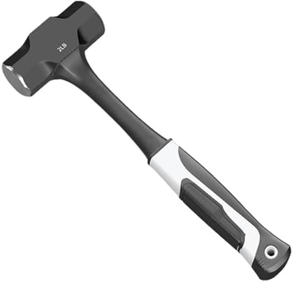 Industrial Strength Octagonal Head Sledge Hammer Suitable for Wall Breaking Demolition and Concrete Work Antislip Grip Octagonal Head Hammer with Reinforced Handle