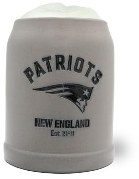 Bavariashop | ®NFL PREMIUM Team-Krug New England Patriots | NFL Fankrug mit Team Logo | American Football Sammlerkrug | 0,5 Liter