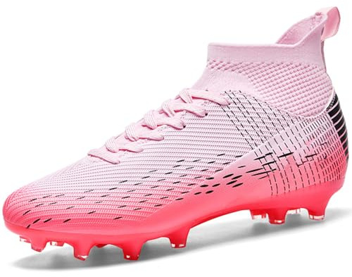 NUTTOPL Fußballschuhe Herren Professionelle Fussballschuhe Kunstrasen Jugendliche Athletics Trainingsschuhe Outdoor Sport Football Schuhe Rosa 37 EU