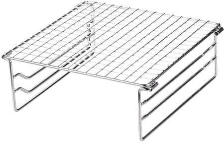 Soporte compatible con mini parrilla plegable for estufa, incluye placa de soporte y rejilla apoyo