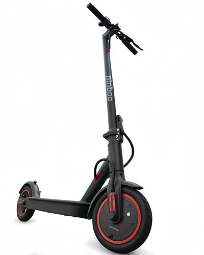 ninboo E-Scooter N1 / N1 Lite, Erneuerbare Batterien, 20 km/h Geschwindigkeit, max. 30 km Reichweite, Verbreiterter Luftreifen, E Roller Erwachsene für Stadt und Land Pendeln (N1 Lite (20 km))
