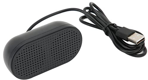 Jelquix Mini Altavoces USB Duales, Altavoces USB Estéreo Portátiles con Tarjeta de Sonido Incorporada de Computadora con Alimentación Plug and Play para Computadora Portátil PC de Escritorio