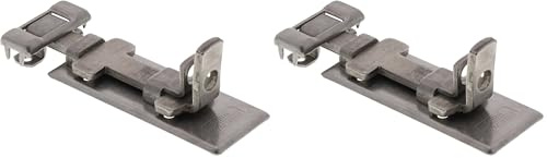 Burg-Wächter Sicherheits-Vorrichtung für Vorhängeschloss, Für flächenbündige Türen, Panzer-Riegel Edelstahl R 80 Ni SB (Packung mit 2)