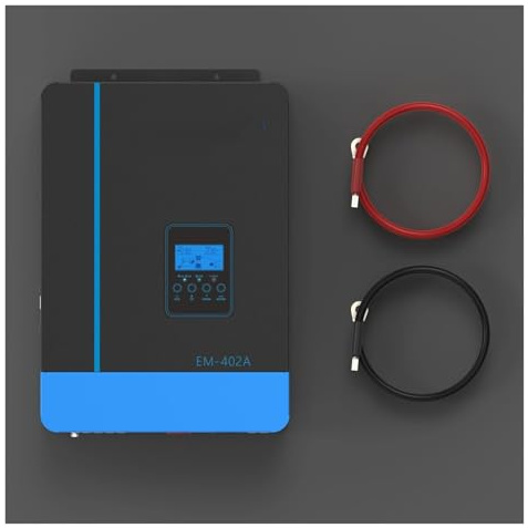 Convertitore Inverter Solare Ibrido 4KW 24V 220V 230V MPPT 110A Caricabatterie Solare Inverter A Onda Sinusoidale Pura Compatibile Con Batteria LiFePo4 Power Inverter(NO WIFI)