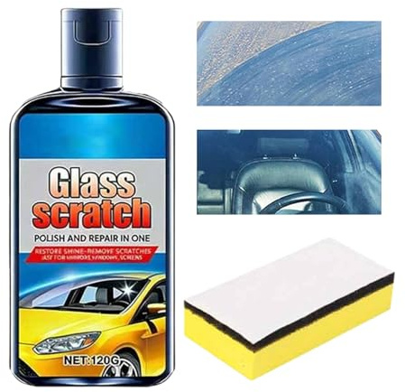 Quitarañazos para es, 120ml Líquido Reparador, Quitarañazos para, Esponja para Hogar, Automoción, Autocaravanas, SUVs, Camiones, Ventanas y Parabrisas