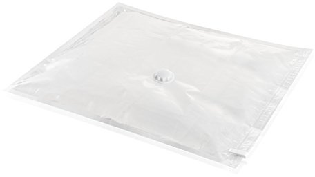 Leifheit Vakuumbeutel klein 2er Set, Vakuumier Beutel für Kleidung, Wäscheaufbewahrung schützt vor Motten, Staub und Geruch, reduziert den Platzbedarf um 75%, abwaschbare Aufbewahrungsbeutel