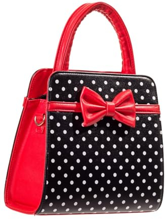 Banned Apparel Vintage 50s Rockabilly Carla gepunktet Handtasche