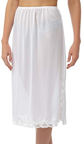 Marlon Women's Megan Half Slip, White, 16-18